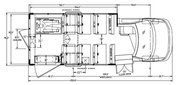 12+1 wheelchair bus