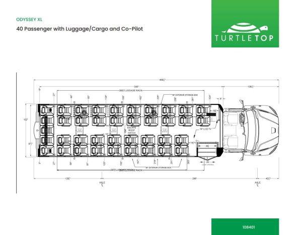 Odyssey XL 40 Passenger with Luggage Cargo and Co-Pilot